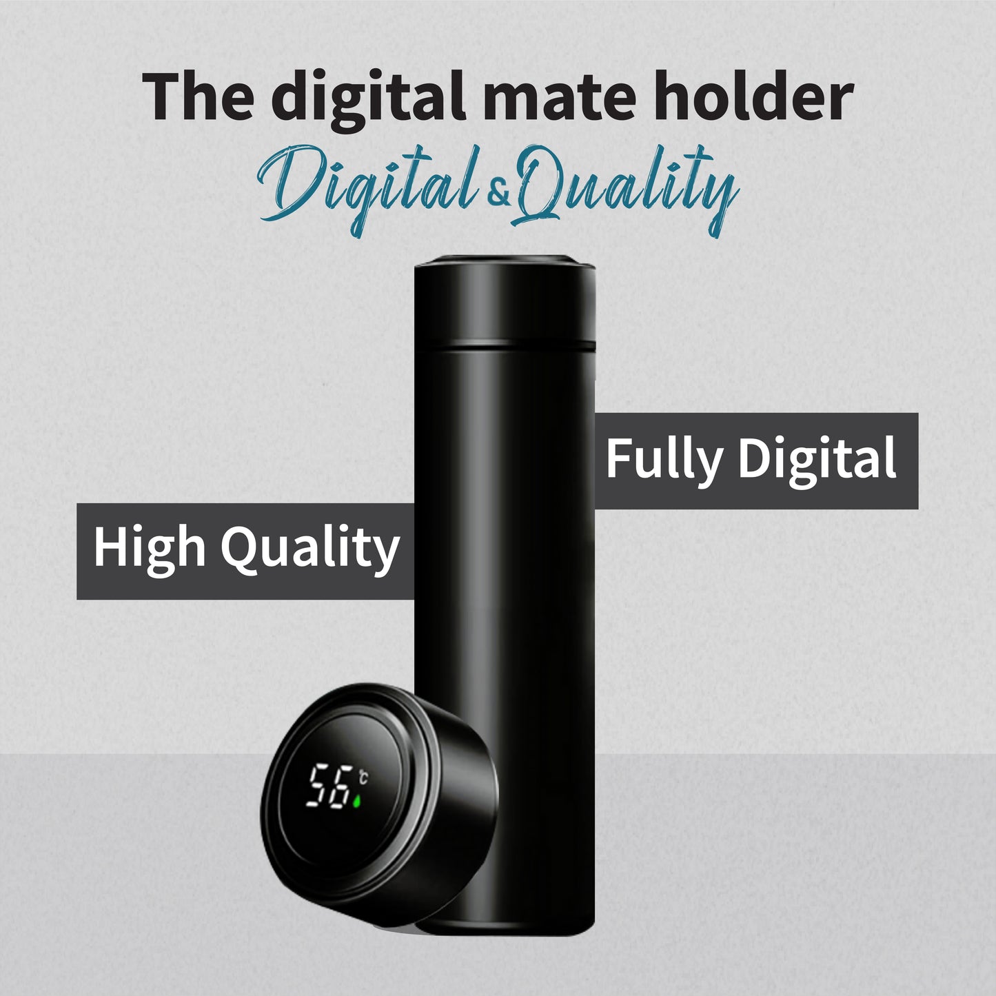 Botella de agua digital