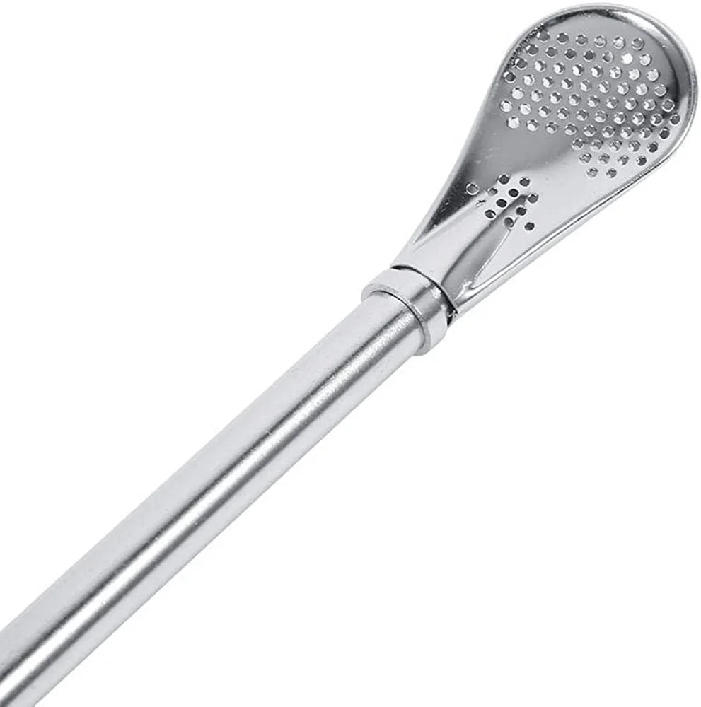 Stainless Steel Mate Bombilla with Cleaning Brush